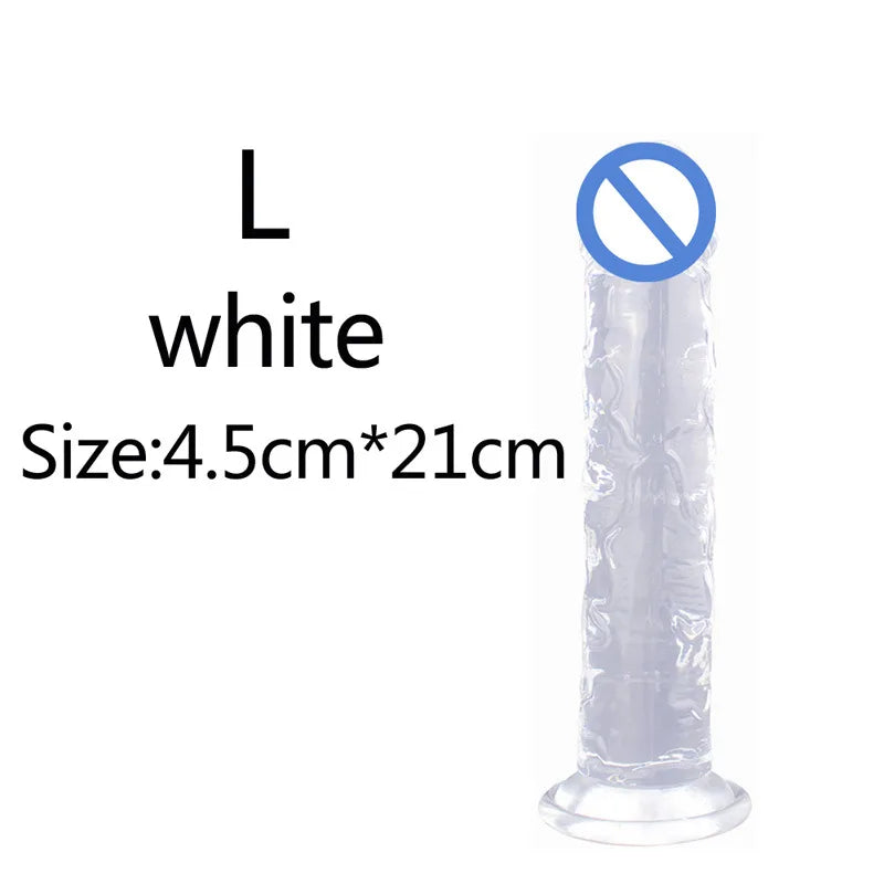 Non-Electric TPE Adult Toy with Suction Base – Size Options