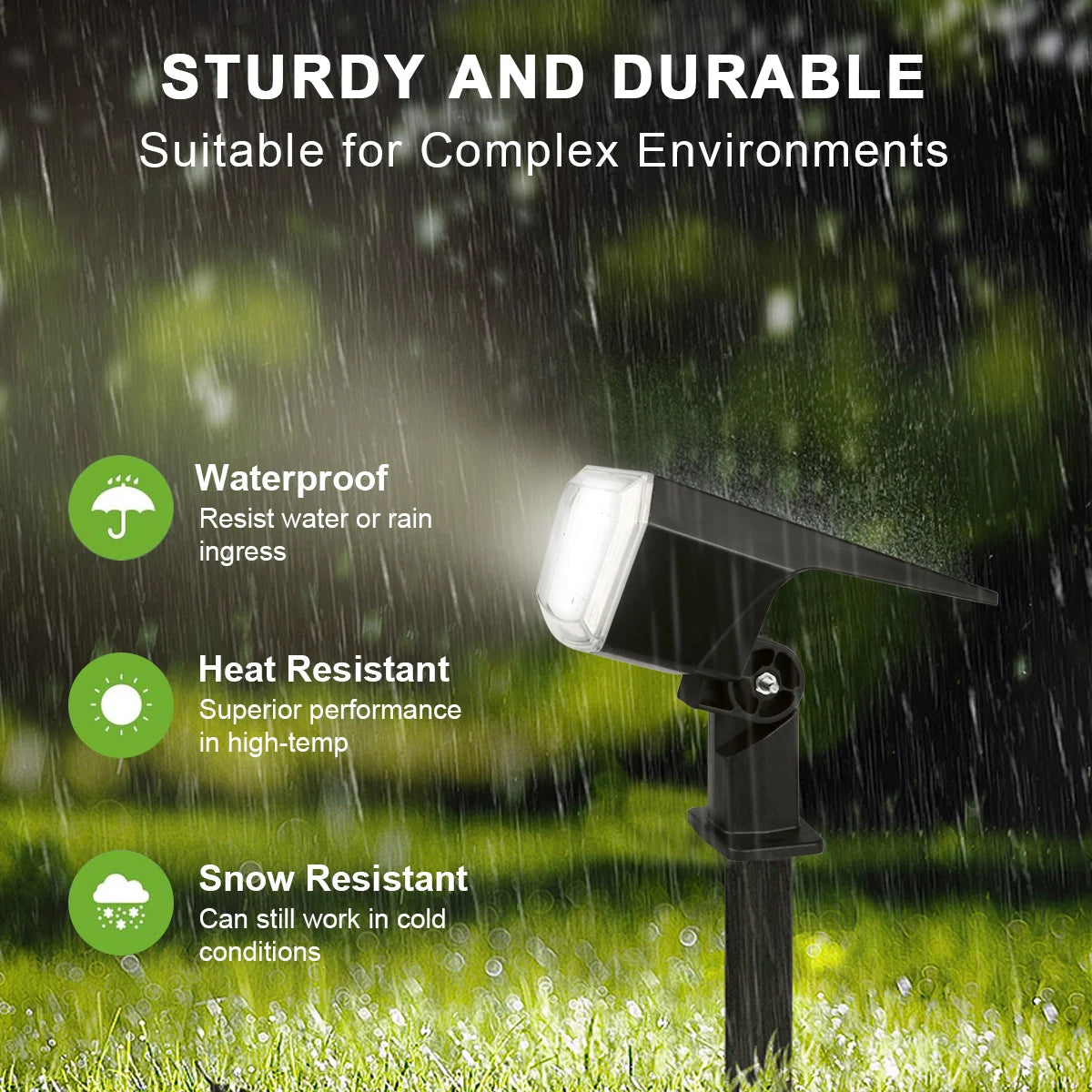 Solar Garden Spotlight with Three Brightness Modes