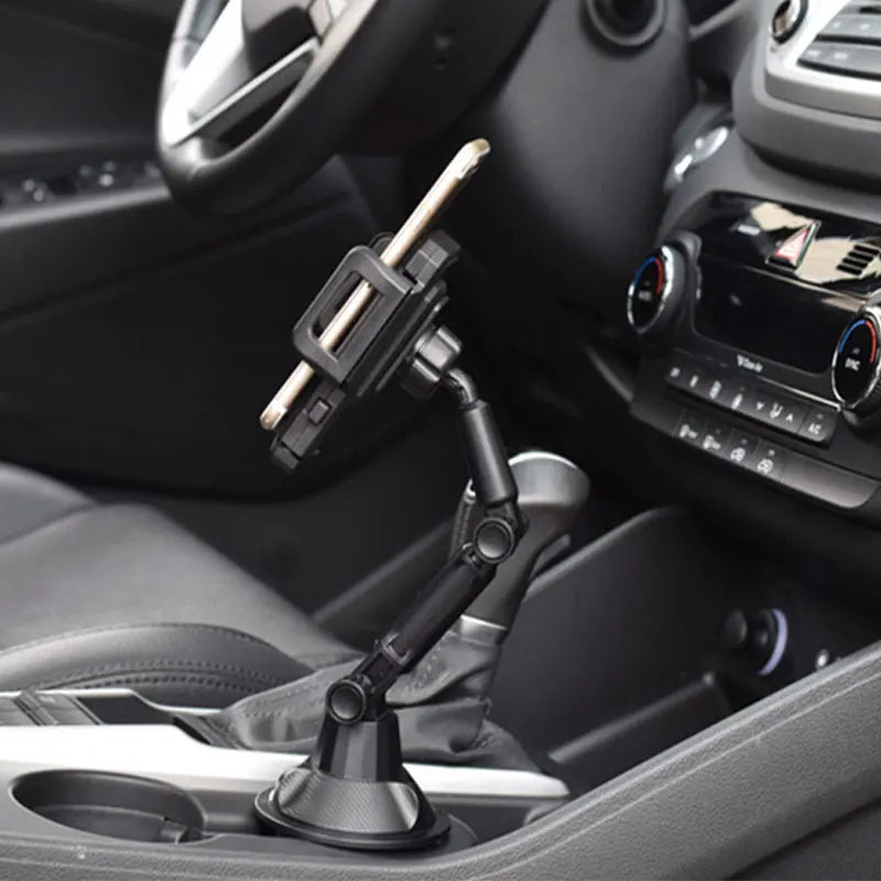 Car Cup-Holder Phone Mount, Adjustable Arm