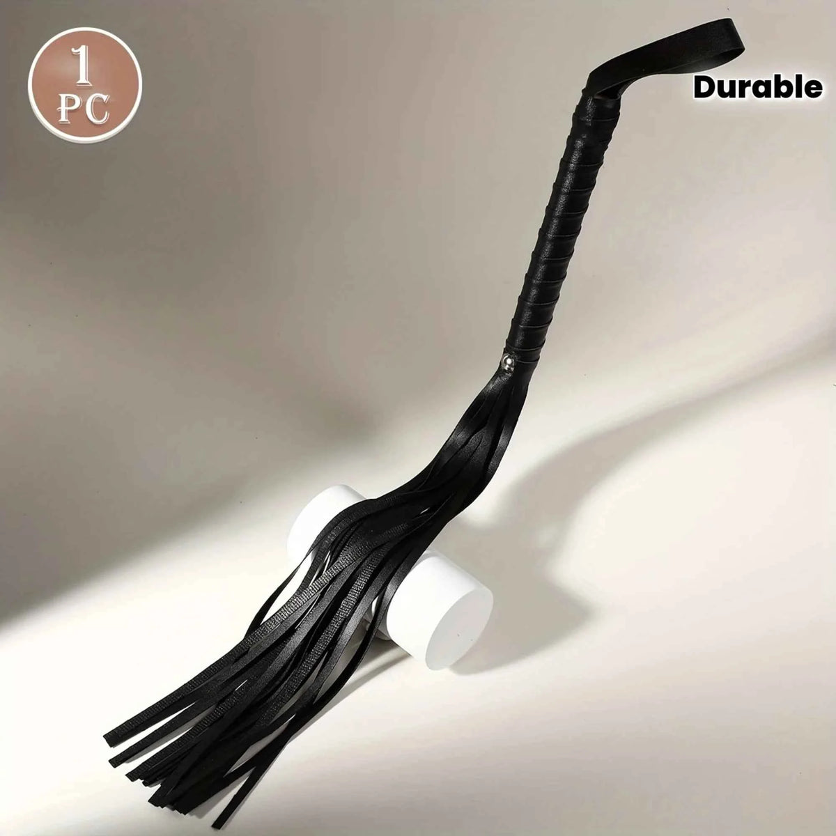 Braided Equestrian Whip, Black or Red