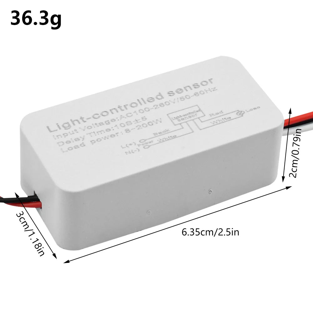 AC110V~220V fotóelektromos érzékelő utca/LED automata kapcsoló, nagy érzékenységű vízálló érzékelő modul, fotocella kapcsoló