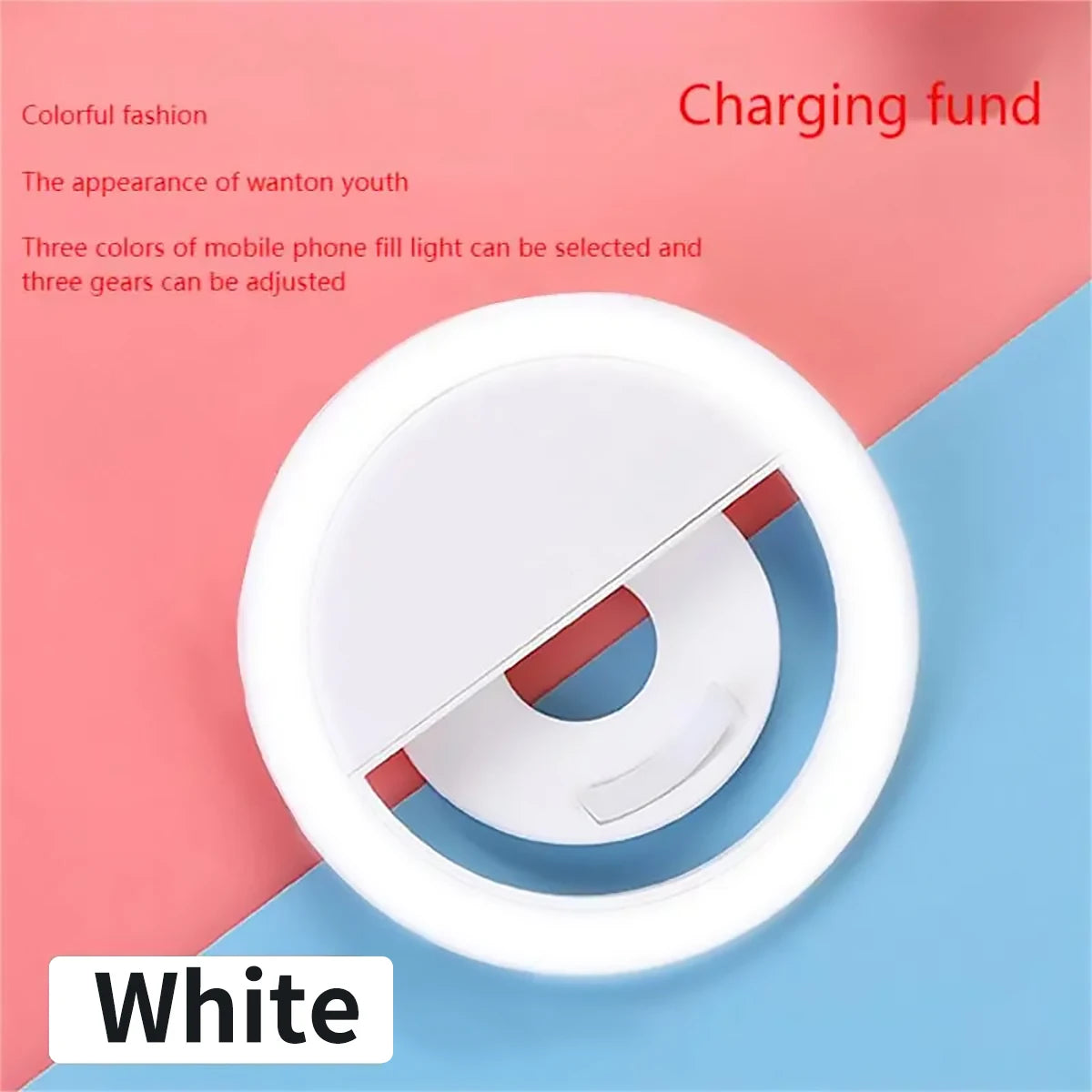 Rechargeable Clip-On Selfie Ring Light