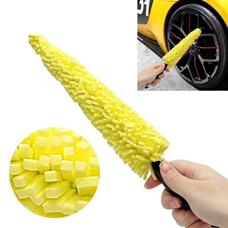 1pc tire rim cleaning tool: effortlessly cleans car wheels, practical and convenient