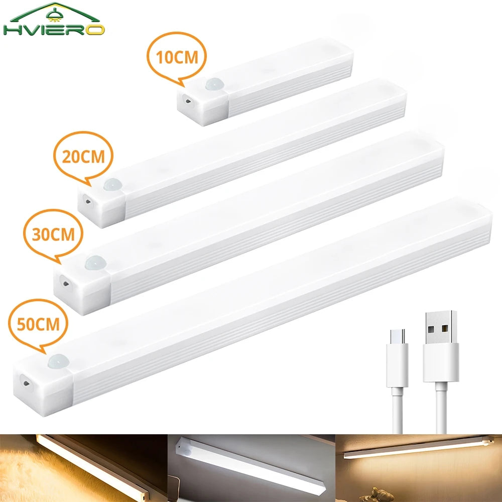 USB oppladbar magnetisk LED-sensorstang