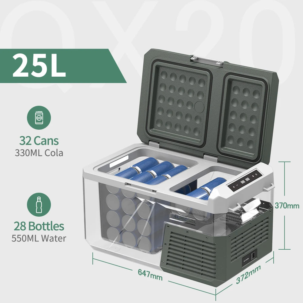 Alpicool QX Portable Car Refrigerator Freezer, 25L-40L