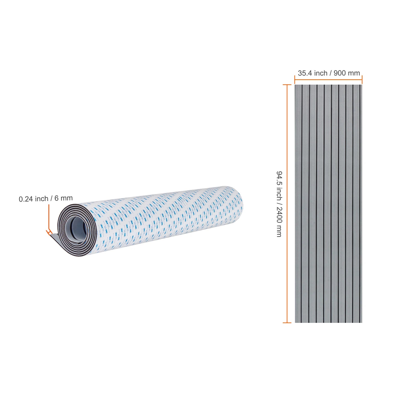 EVA Foam Boat Deck Flooring Non-Slip Self-Adhesive Marine Mat