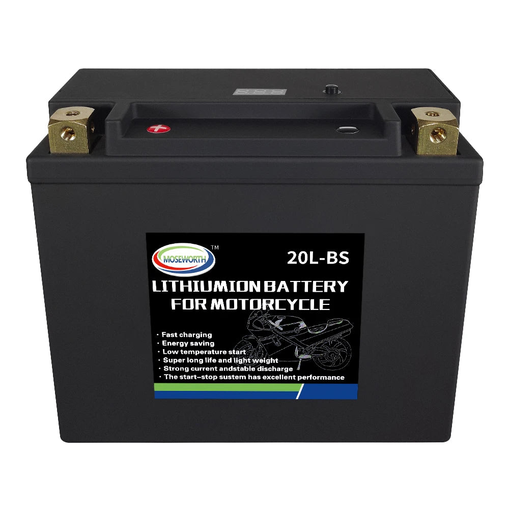 Motorcycle Battery 12V LiFePO4 Lithium Ion 4L-BS 160CCA Size-113x70x89mm Built-in BMS Board Lithium Phosphate Ion Battery