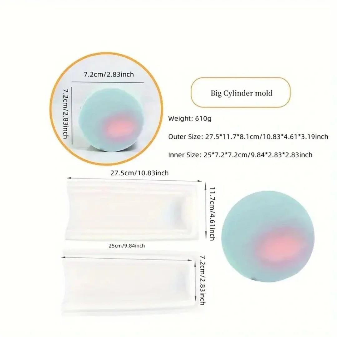 Silicone Tube Soap Mould — Shape Options