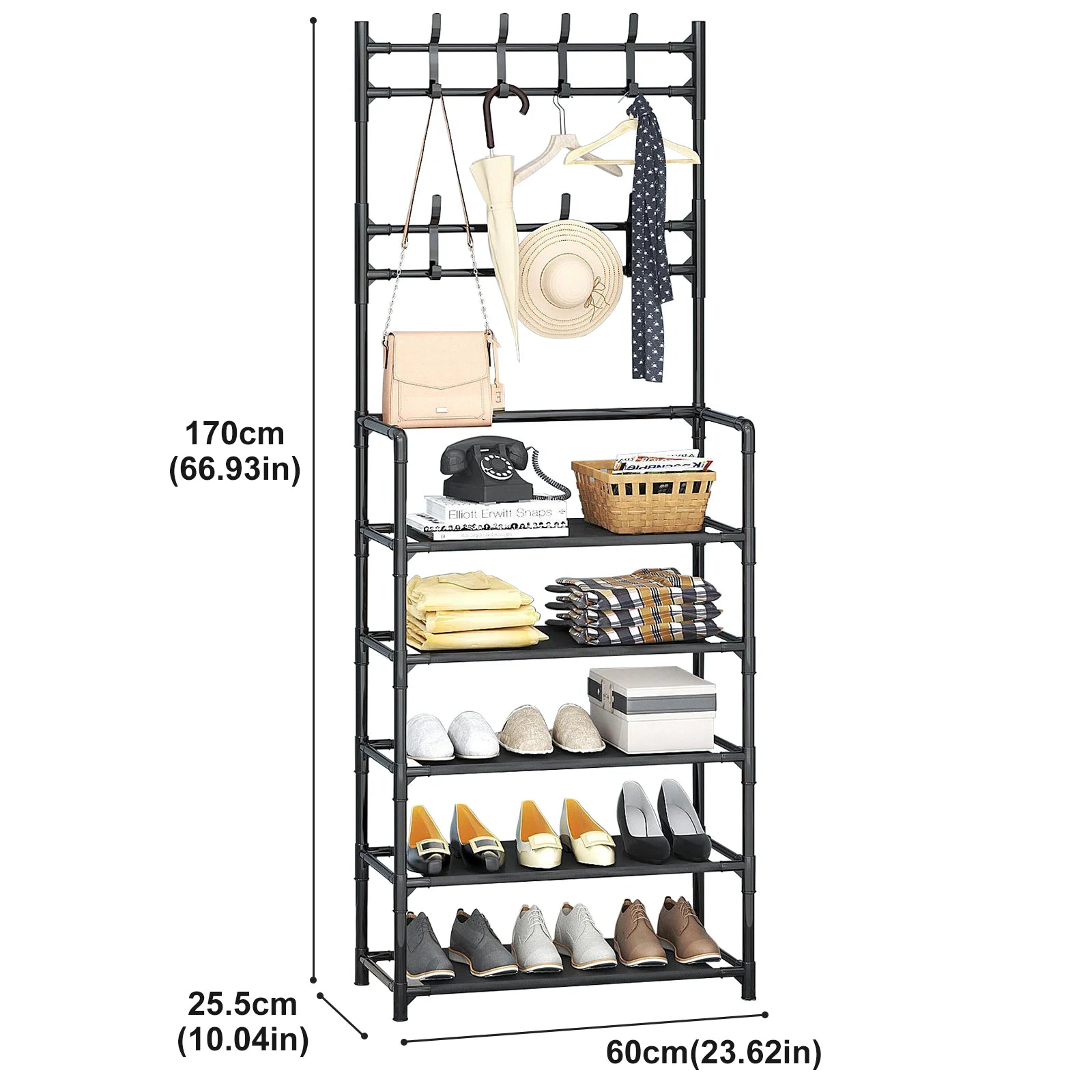 Clothes Hat Hangers Shoe Rack – Multi‑Layer Home Organizer