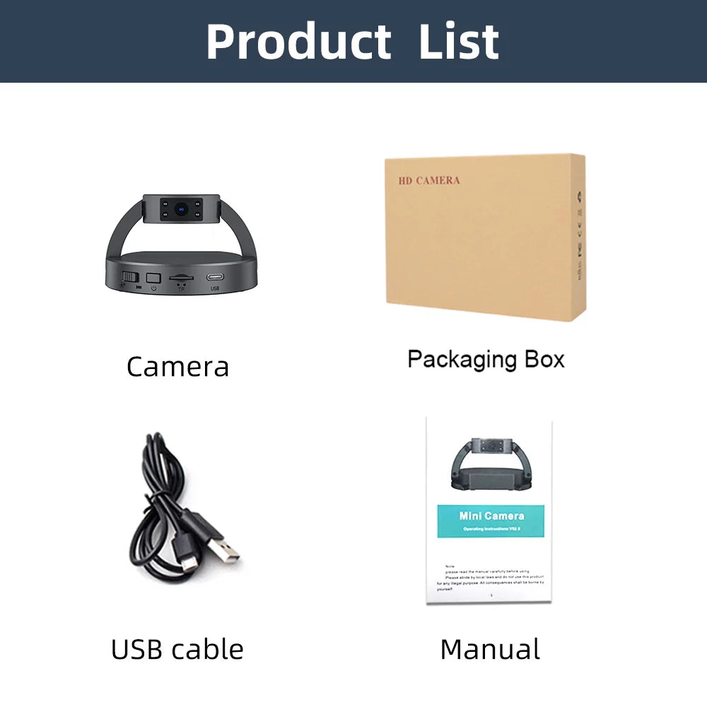 1080P HD Mini Camera Small Digital Video Recorder Portable Cameras Motion Detection 10Hours Hide DVR Camcorders No Wifi Cam