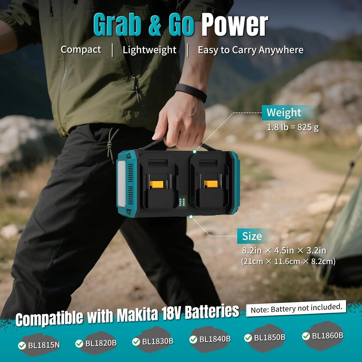 350W Pure Sine Wave Battery Inverter for Makita 18V