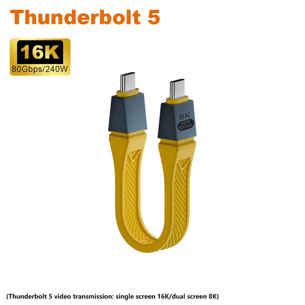 Cabo USB-C curto, 13 cm