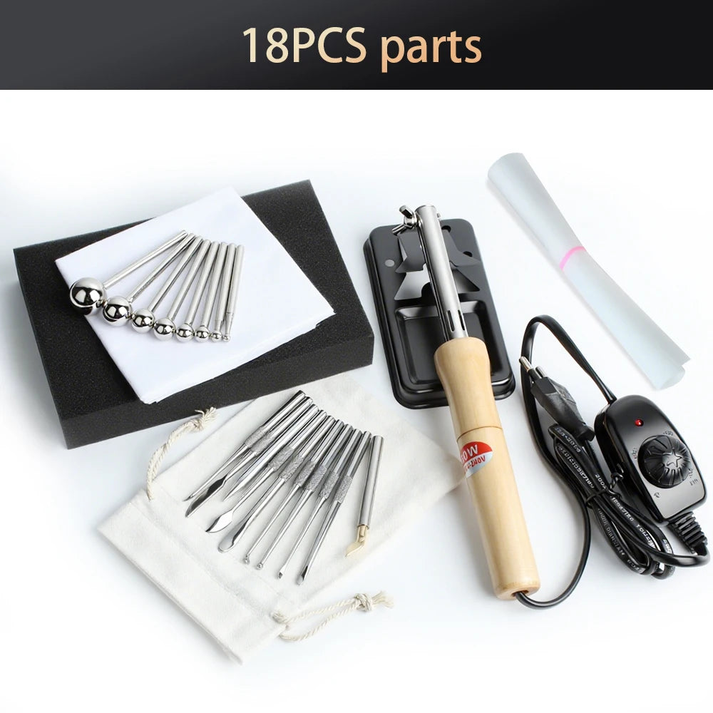 Ensemble d'outils de mise en forme de fleurs en tissu chauffant