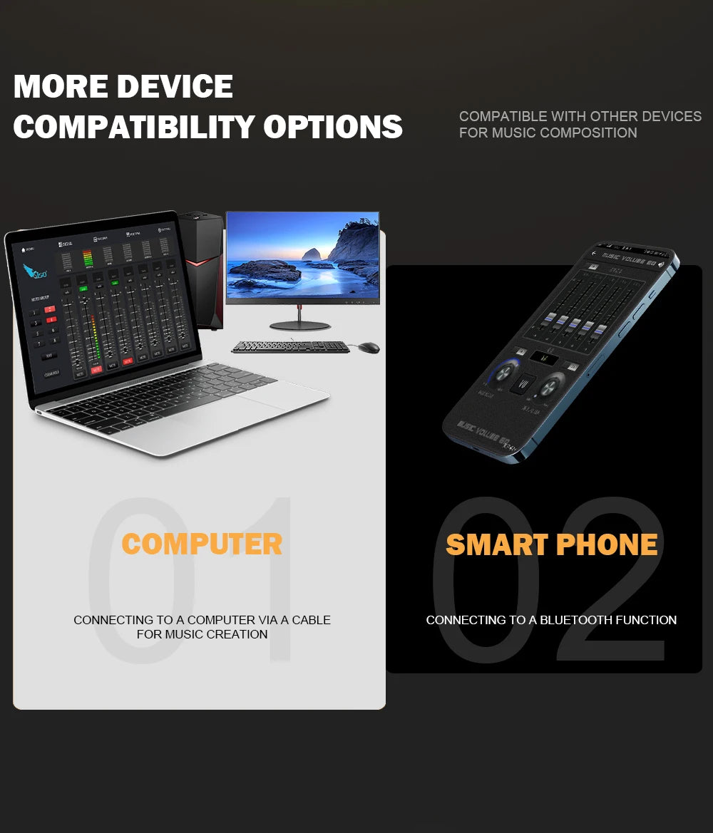 Studio 6 Audio Mixer with Bluetooth and USB