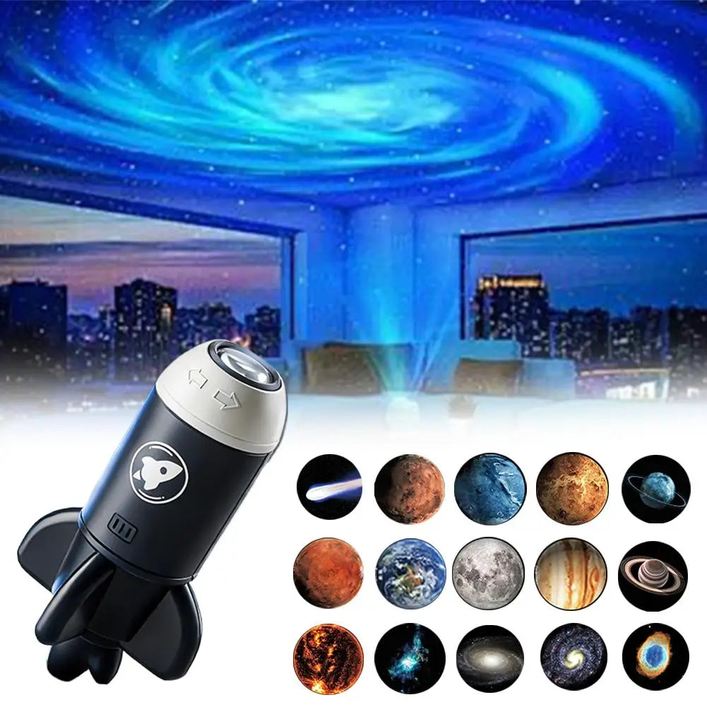 Mini USB Galaxy Projector, 360 Rotating Star Night Light
