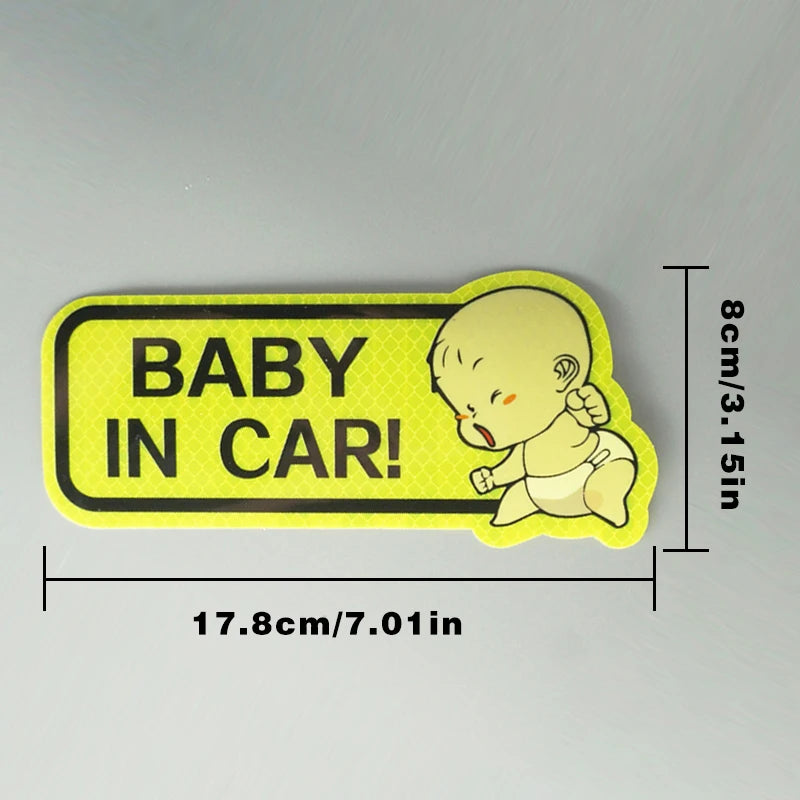 Αυτοκόλλητο με αντανακλαστικό για Baby in Car – Επιλογές χρωμάτων