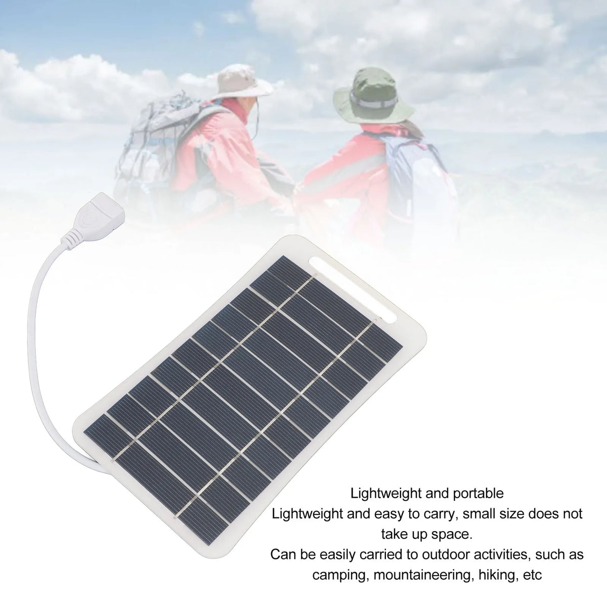 Compact 5 V USB Solar Panel for Small Outdoor Projects