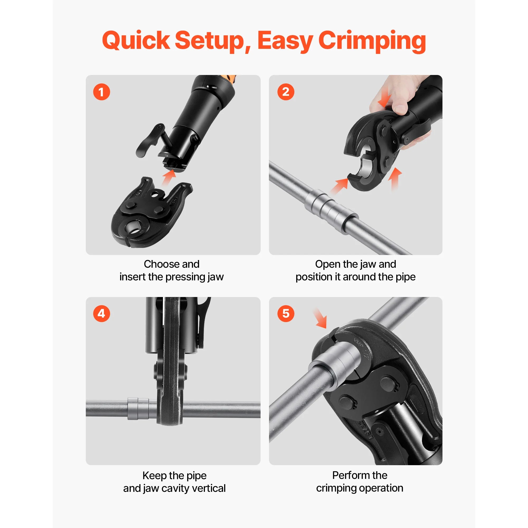 1/2 Inch Press Jaw for Compact Series Press Tool