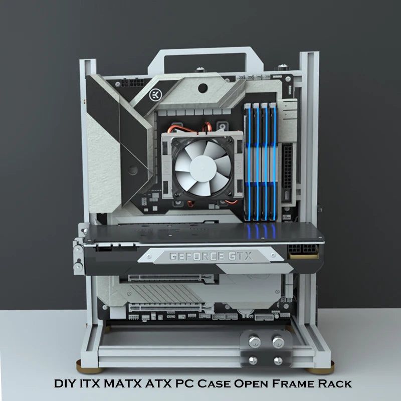 MOD Gamer-behuizing, DIY ITX MATX ATX PC-behuizing open frame rek, waterkoeler desktop computer gaming chassis, verticale persoonlijkheid
