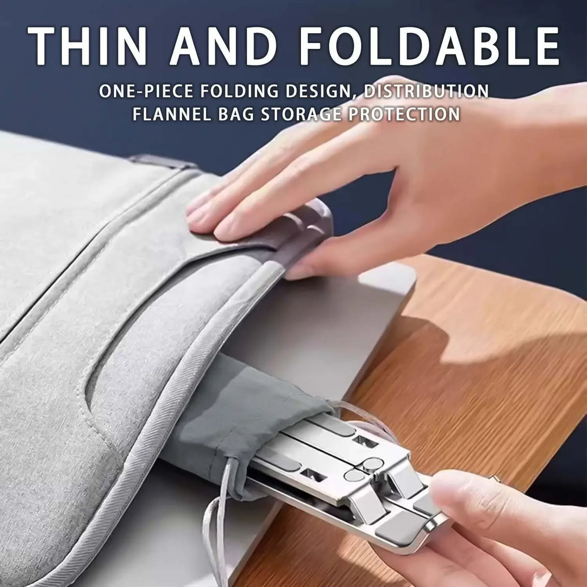 Adjustable Aluminum Laptop Stand for 8-16 Inch Laptops