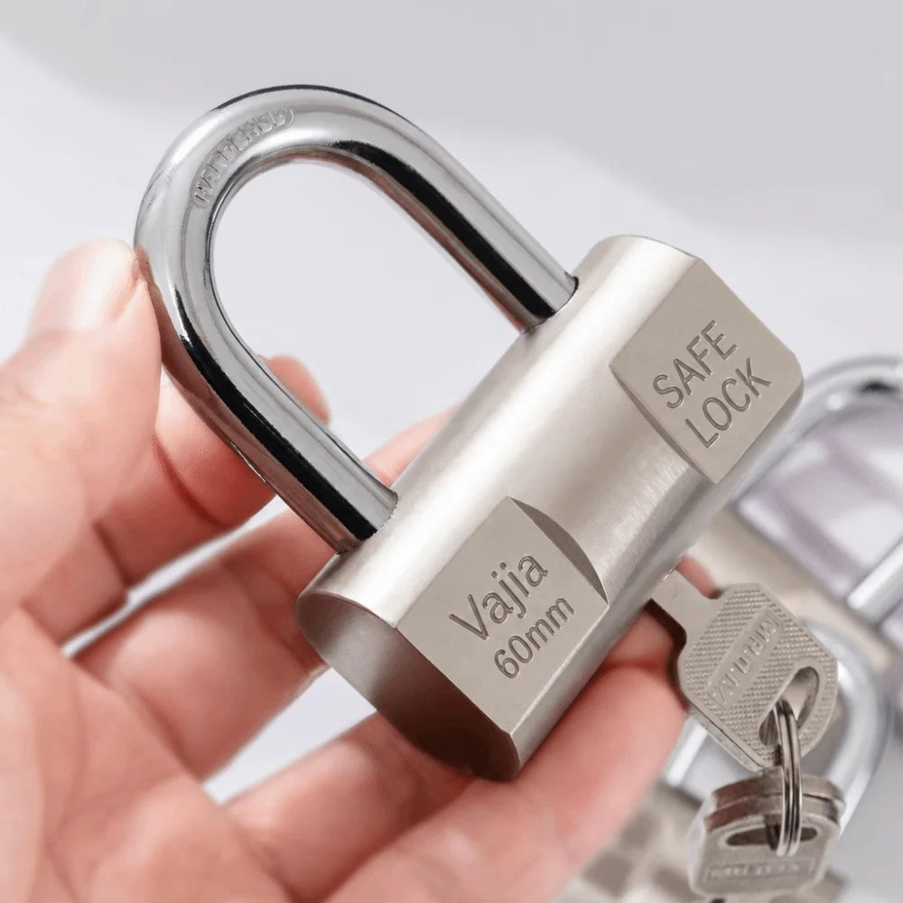 Stainless Steel Padlock for Gates and Containers, 4 Sizes