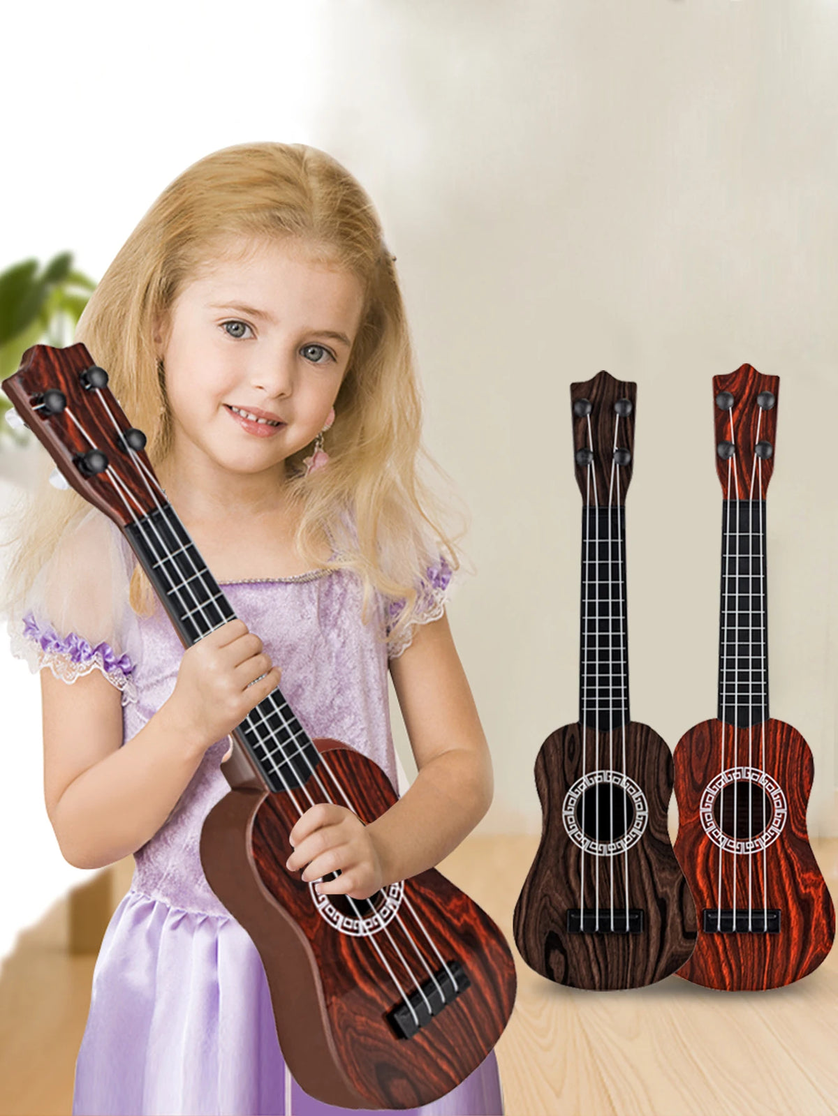Children's Plastic Ukulele-Style Guitar Toy
