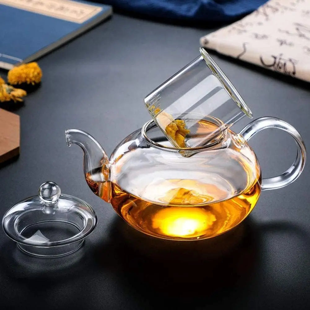 Borosilicate Glass Teapot with Infuser, 400–1000ml