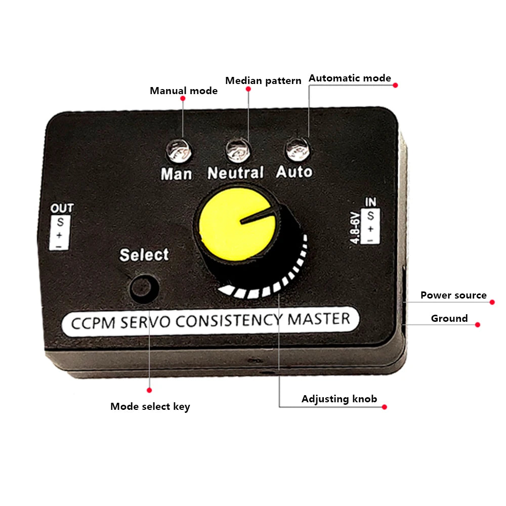 Tester per servo RC e ESC