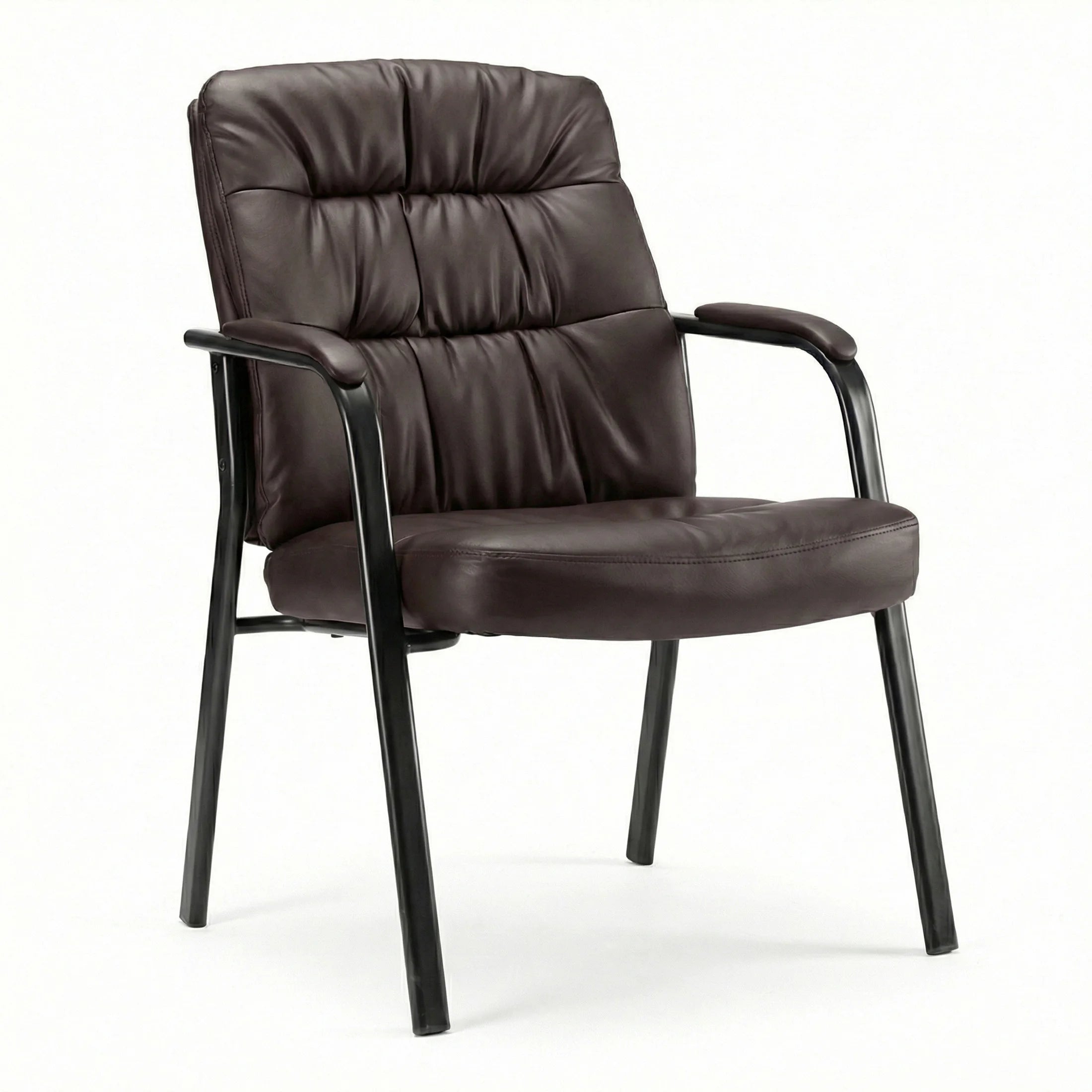 Ergonomic PU Leather Office Chair with Lumbar Support 500lb Capacity