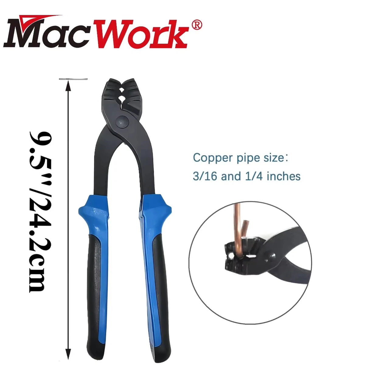 Brake Line Bending Pliers for 3/16- and 1/4-Inch Tubing