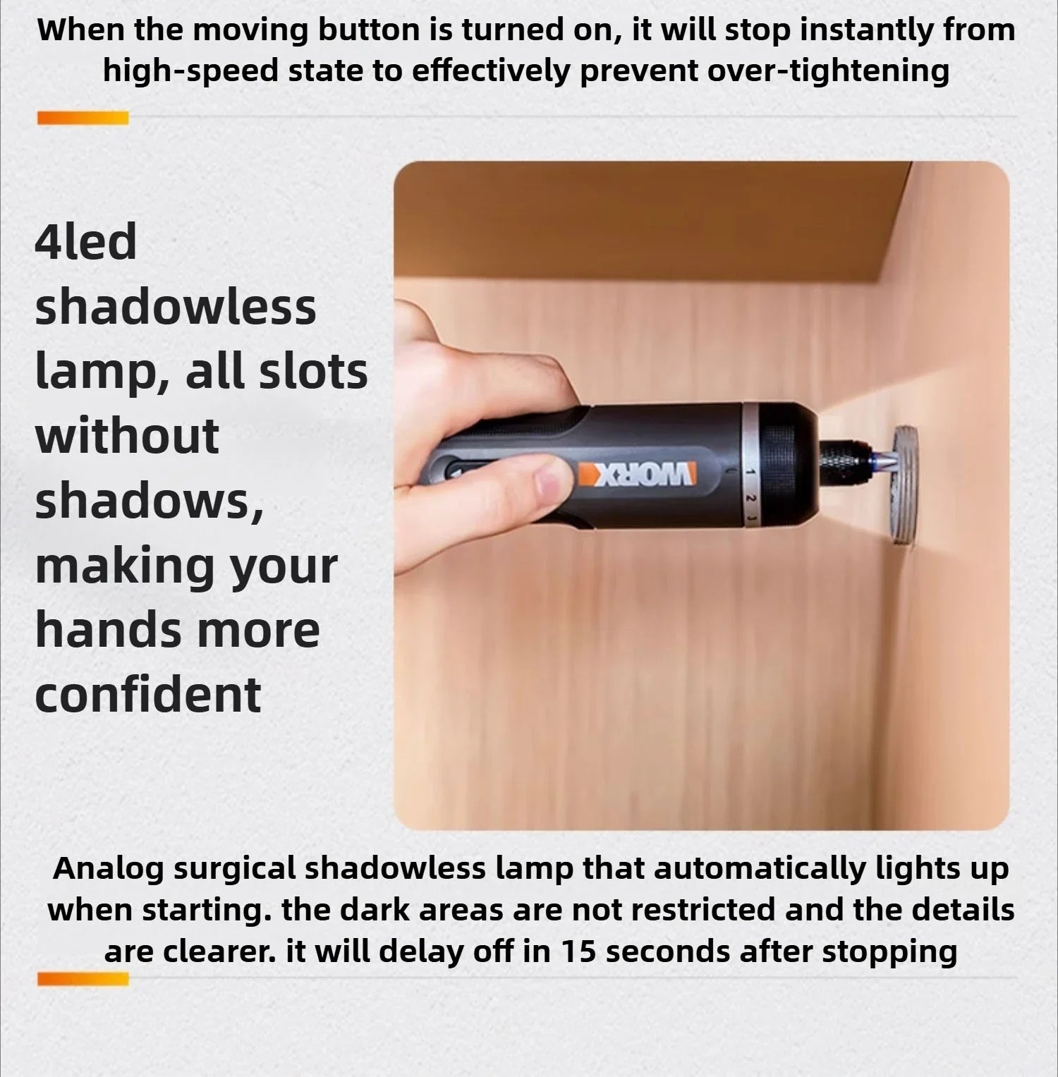 WORX 4V Electric Screwdrivers Set Automatic All-in-one Wireless Precision Screwdriver Household Hand Power Tools WX240 WX242