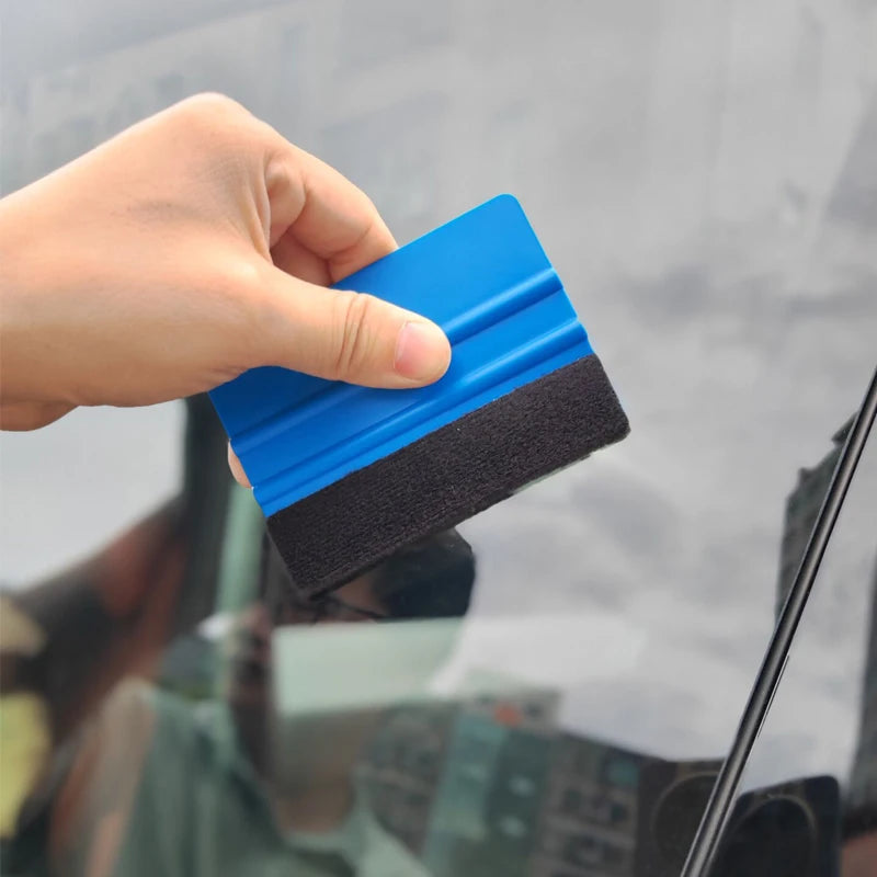 Car Film Wrapping Tool Kit Window Tinting Tools Vinyl Wrap Felt Squeegee Wrap Stick Vinyl Cutter Utility Knife Plastic Scraper