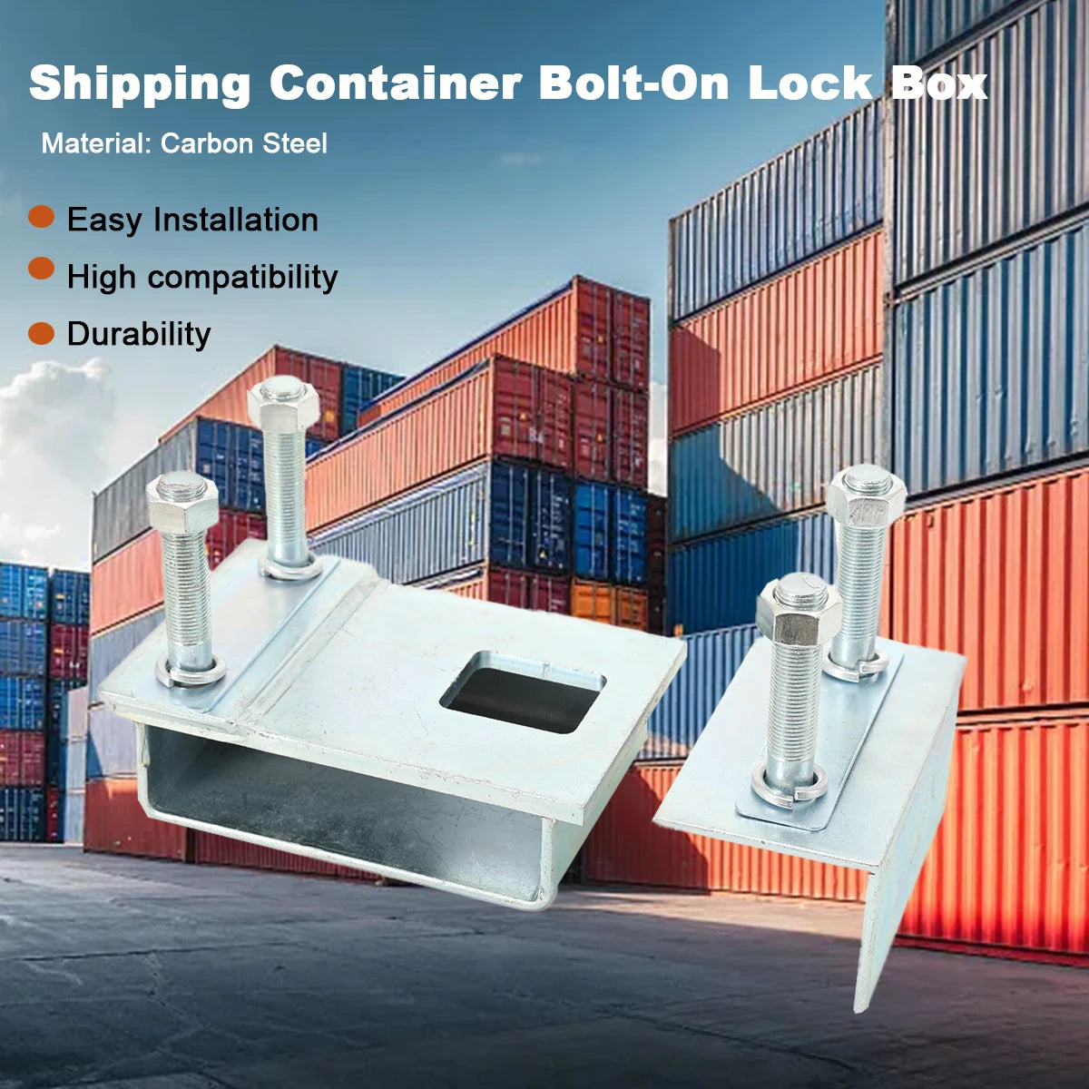 Dry Cargo Container Spare Parts High Security Container Door Lock Box Spray Molding Container Anti‑Theft Lock Housing for Shipping Containers