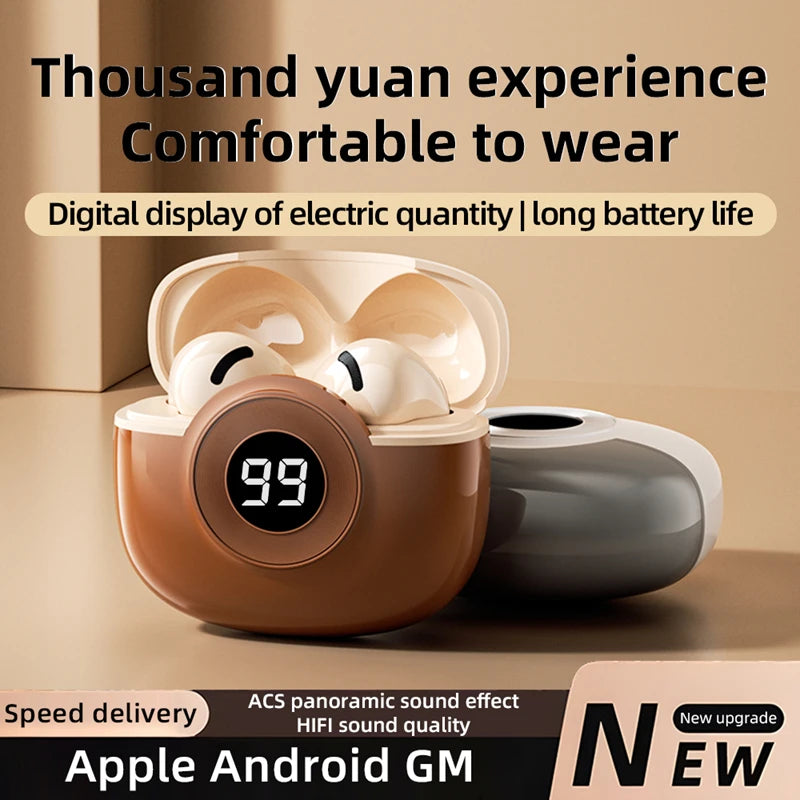Wireless Bluetooth Earbuds with Mic and Touch Controls