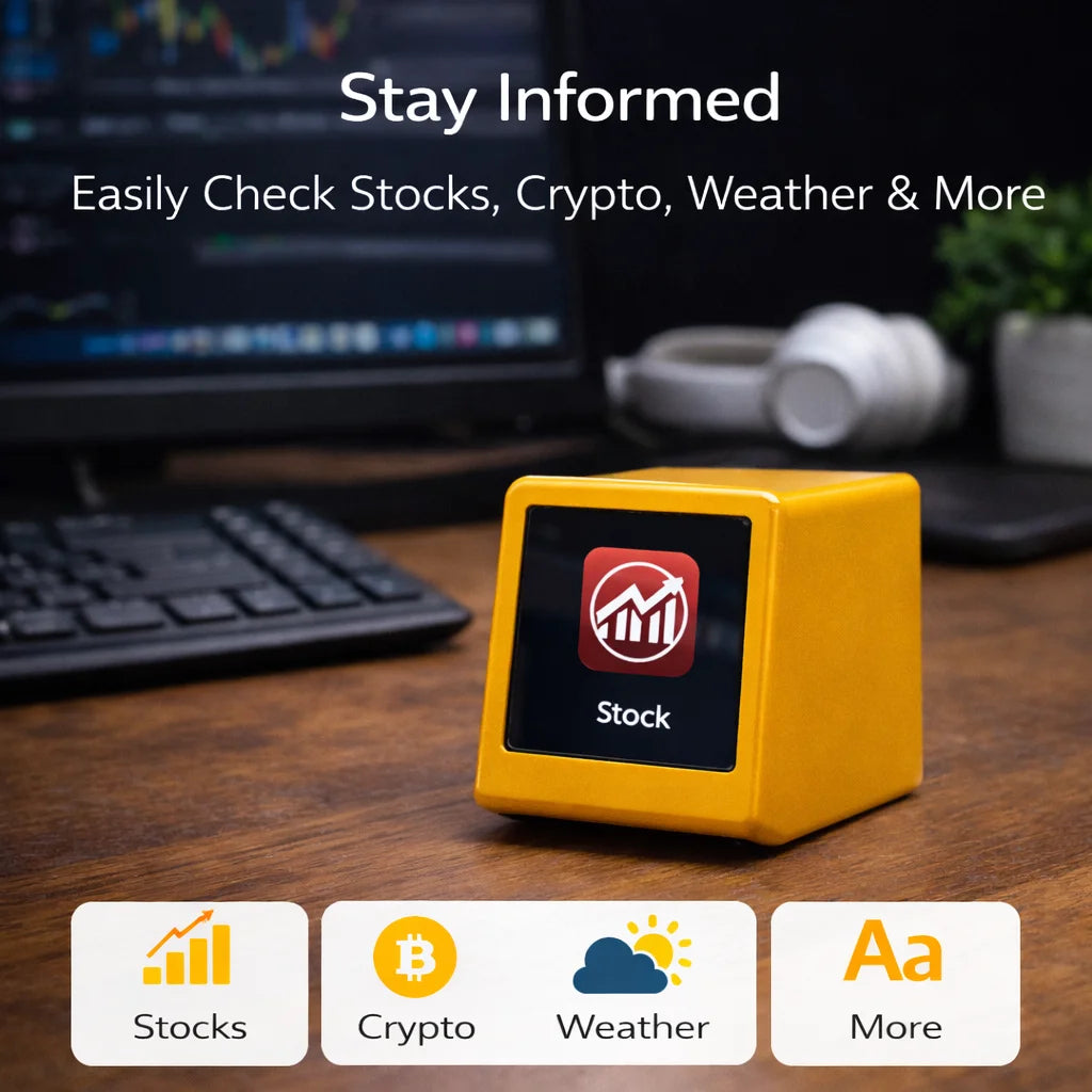 Wi-Fi Desk Clock and Online Data Display