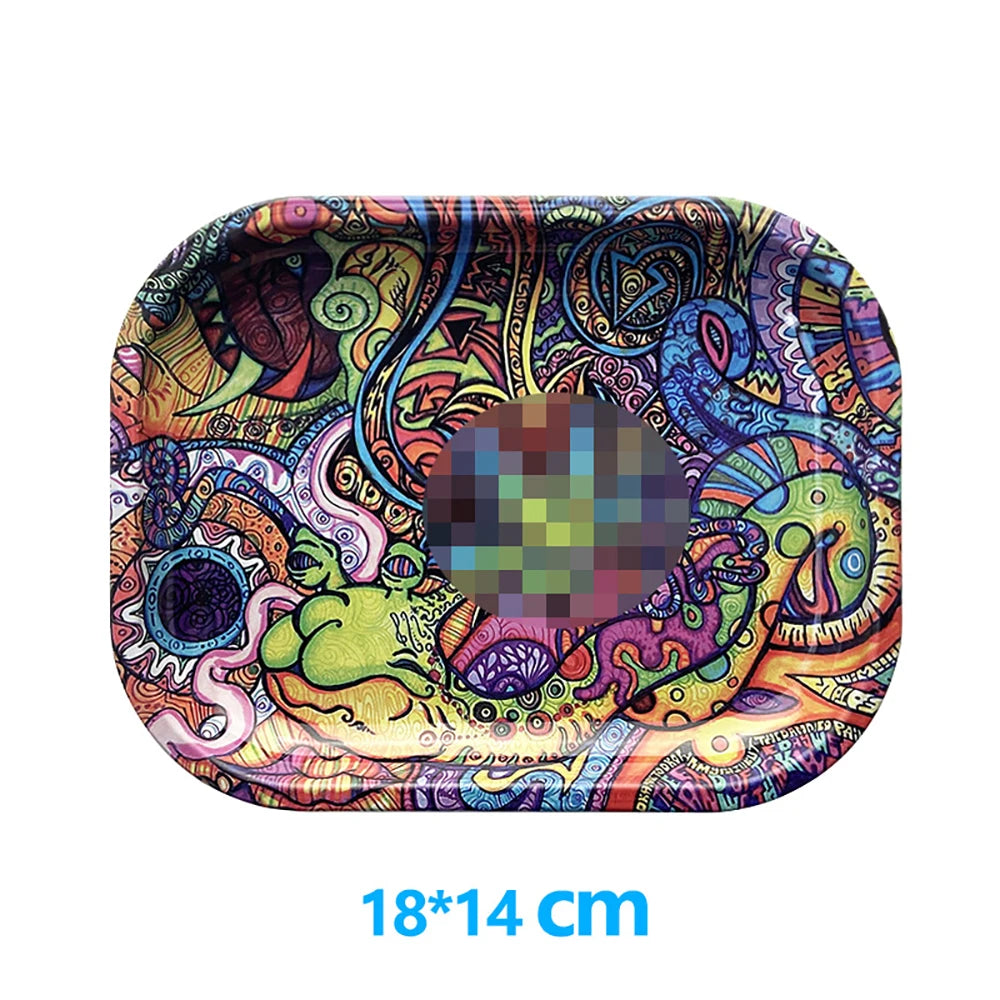 Printed Metal Storage Tray, 18 x 14cm