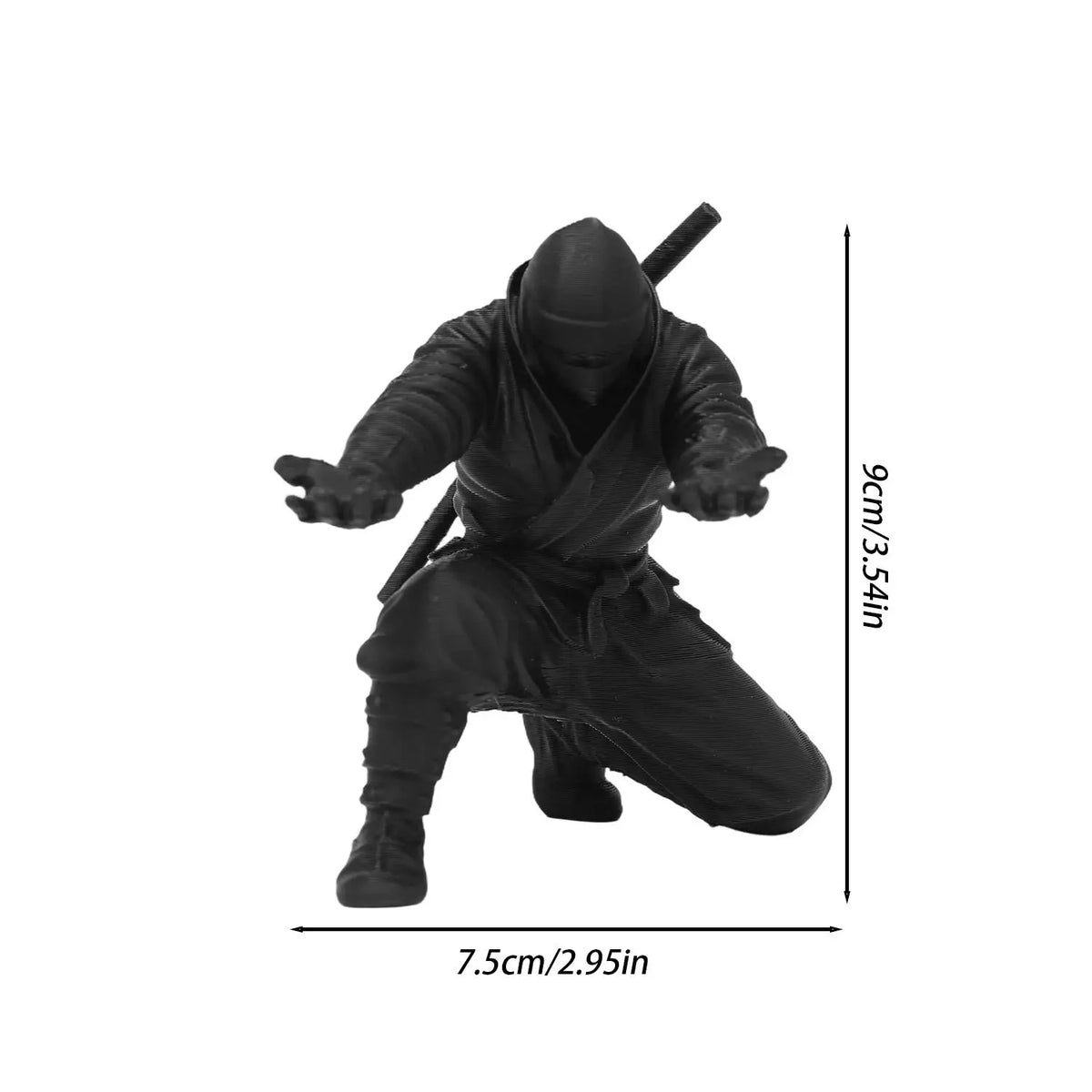 Ninja-Style 3D Printed Pen Holder, Plastic Desk Stand