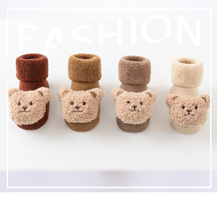 Cute Cartoon Bear Baby Socks