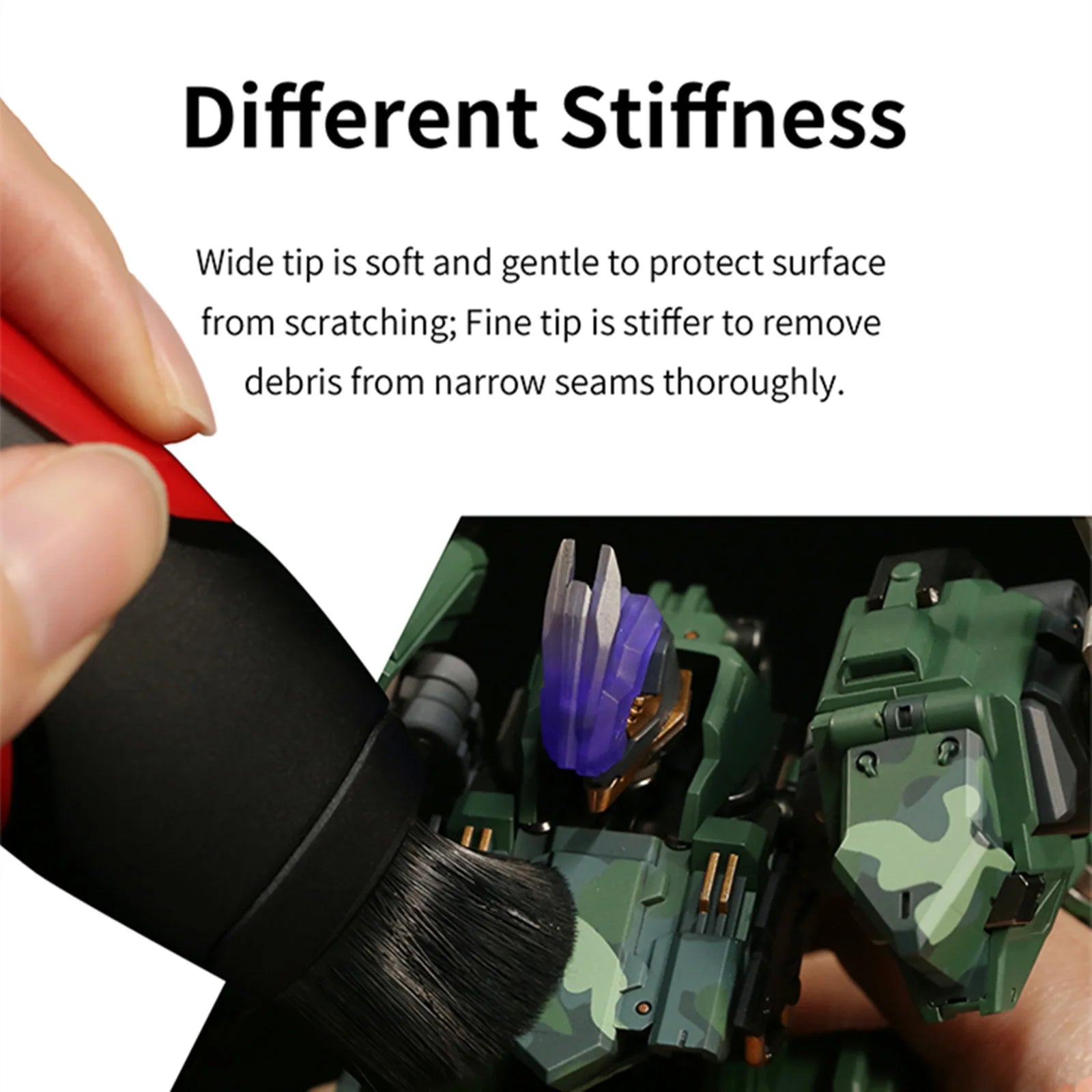 Dual Head Retractable Cleaning Brush for Models and Precision Tools