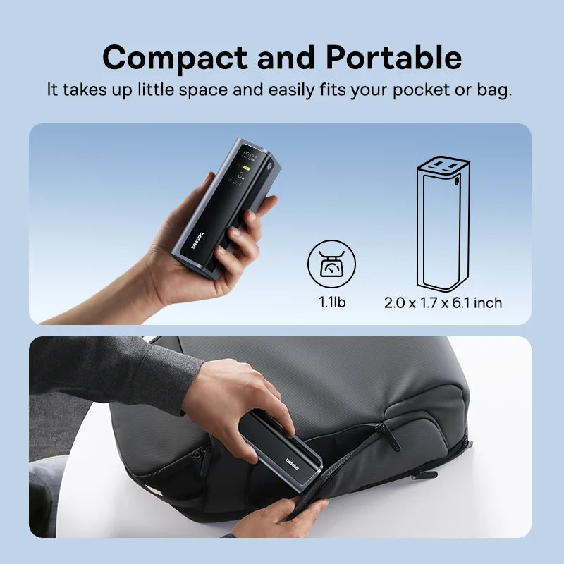 145W Fast Charging Power Bank 20800mAh USB-C Laptop Charger