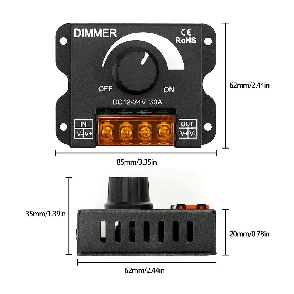 12-24 V PWM LED Dimmer