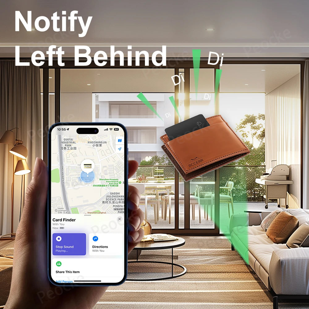Wallet Anti-loss Card GPS Location Tracking Smart Tag Find My for iPhone Bluetooth Device Ultra-thin Card Wireless Charge IP67