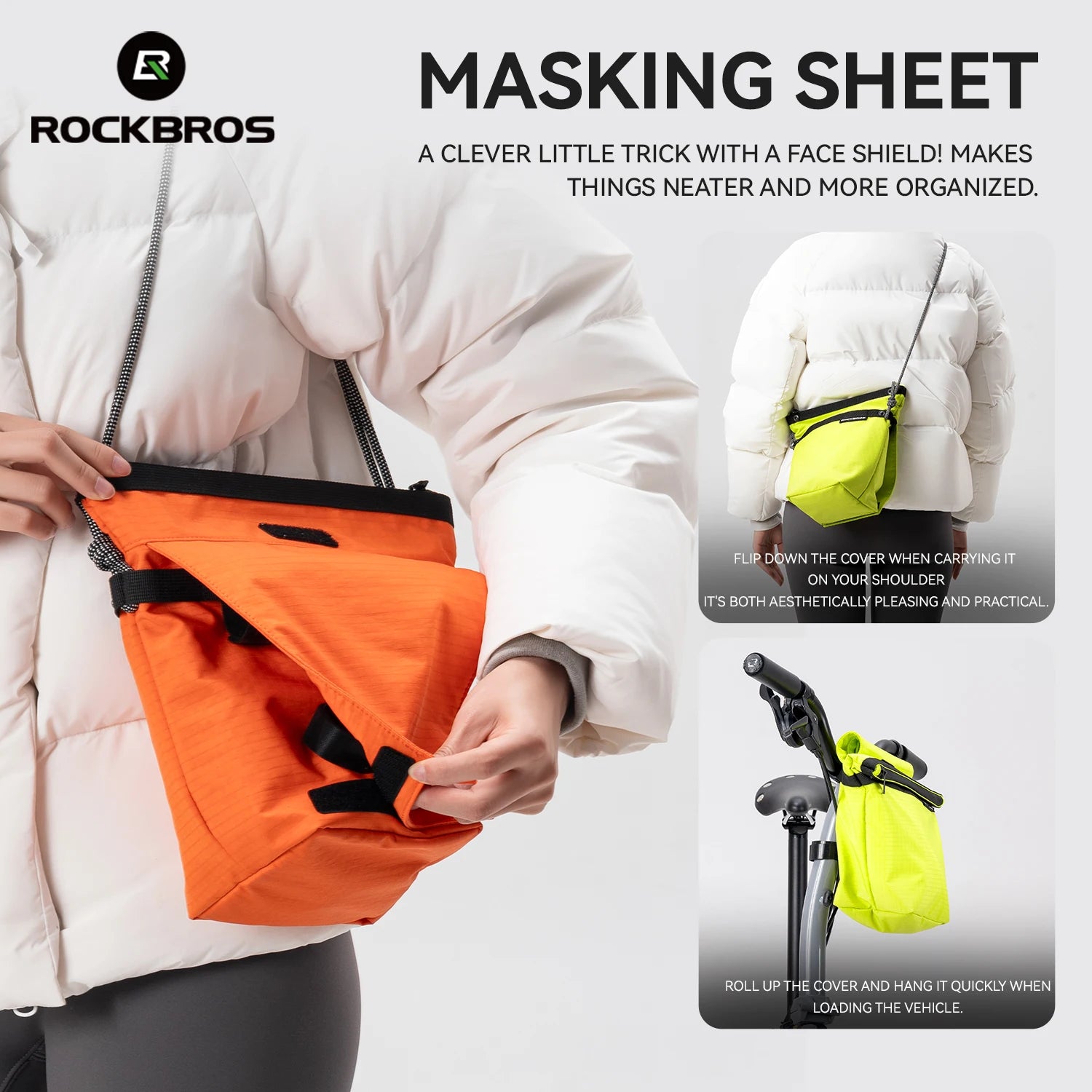 2.5L Waterproof Bike Handlebar Bag with Quick Release Mount