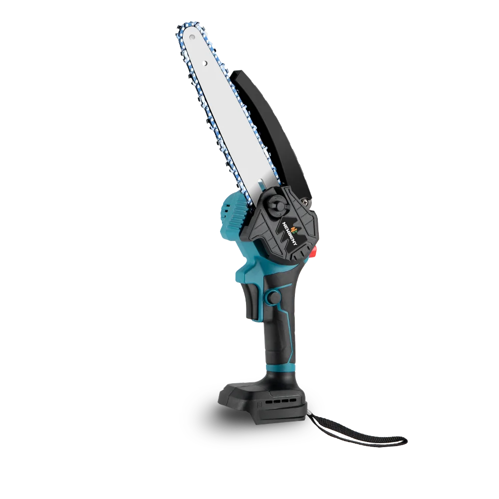 8 Inch Brushless Electric Saw Cordless Oiler Handheld Garden Wood Cutting Logging Chainsaw Power Tool For Makita 18V Battery Pin