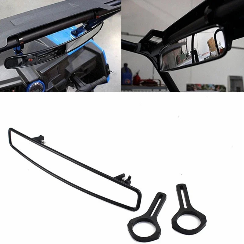 Car ATV Accessories Adjustable 1.75'' 2'' Rear View Convex Mirror 2" Clamp FOR RZR 900 XP1000 UTV Wide Race Offroad Panoramic