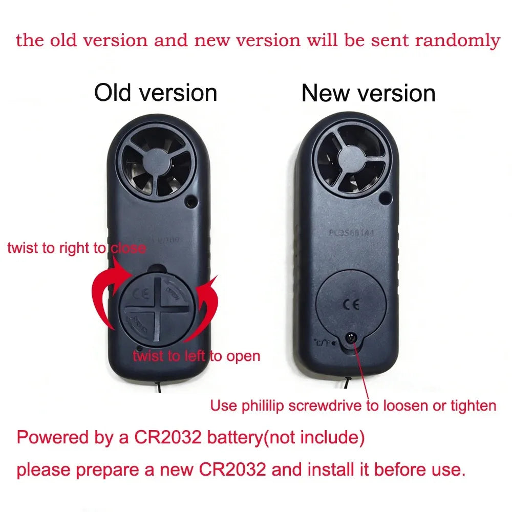 GM816 Digital Wind Speed and Temperature Meter