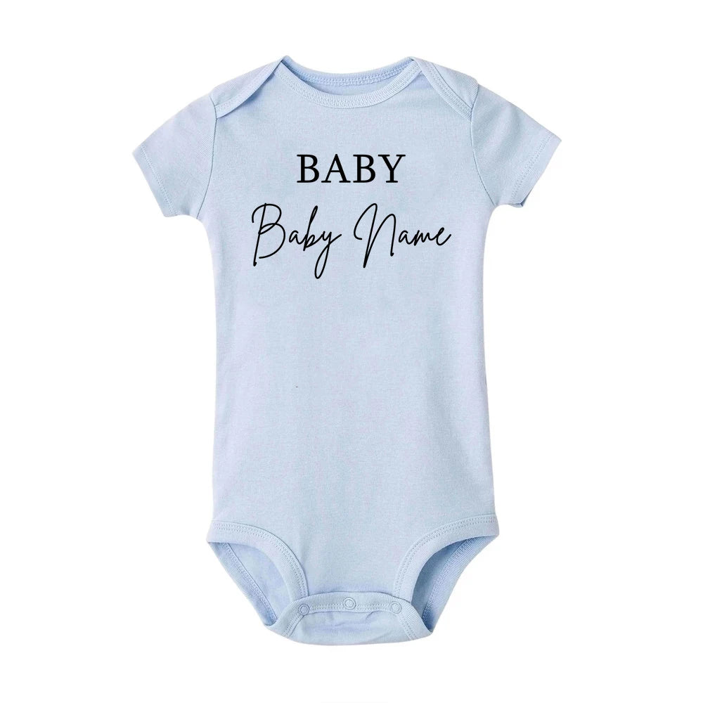 Bodysuit per neonati personalizzato con nome – maniche corte