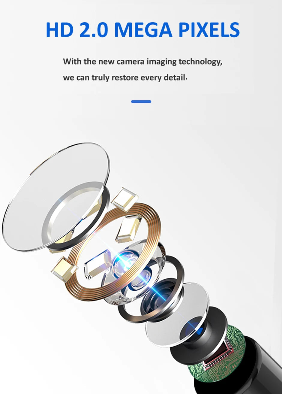 Endoscope Camera with Light 1080P 5.5MM HD Borescope Tools with Semi-Rigid Snake Camera Waterproof Drain Pipe Camera