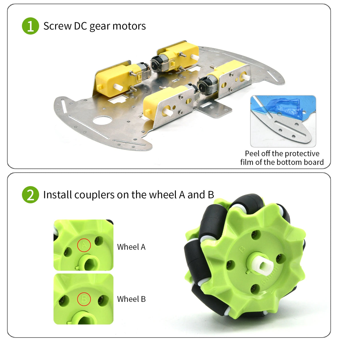 4WD Mecanum-Wheel Robot Chassis Kit