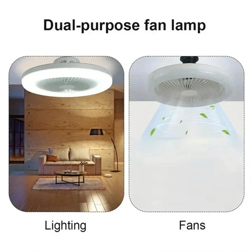 E27 LED Ceiling Fan Light with Remote Control